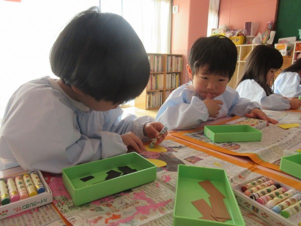 鬼のお面をつくりました(^^☆彡（小桜組）サムネイル