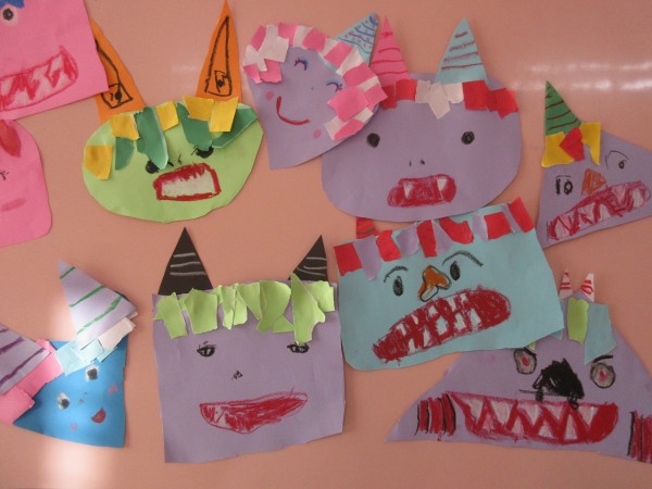 鬼のお面をつくったよ(^^♪～（３学年）サムネイル